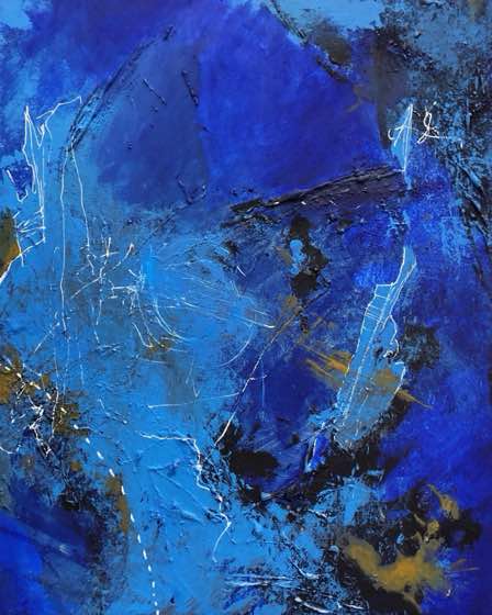 Abstract painting by Josh Iwata