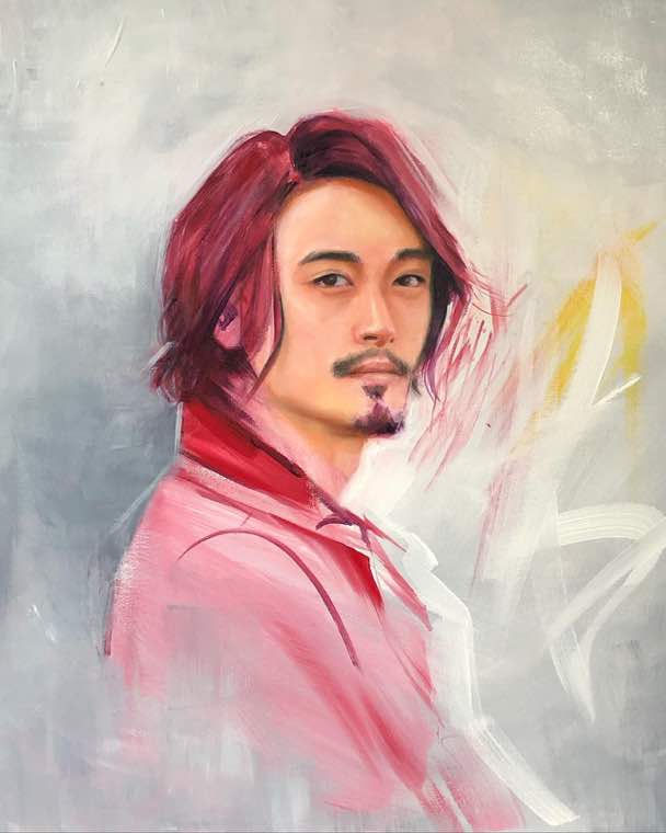 Portrait painting by Josh Iwata